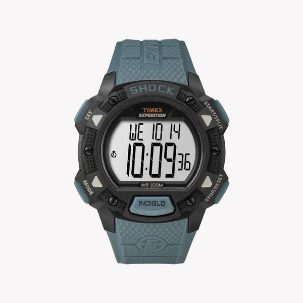 Timex Men's Blue Resin Watch, Digital Dial | Tw4b09400