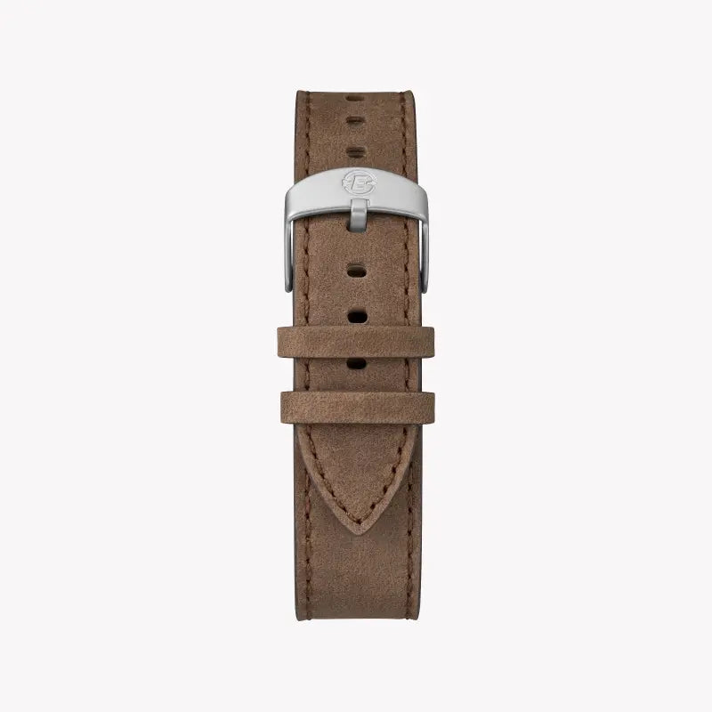 Timex Men's Tan Leather Watch, Off White Dial | Tw4b10600