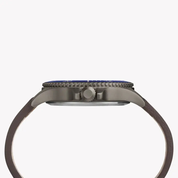 Timex Expedition Ranger Tw4b10700 - Stylish Men's Watch With Blue Dial & Brown Leather Band by i-watch