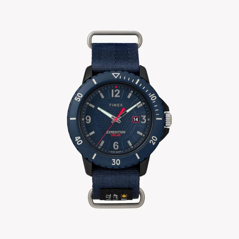 Timex Men's Blue Resin Watch, Blue Fabric Band | Tw4b14300 by i-watch