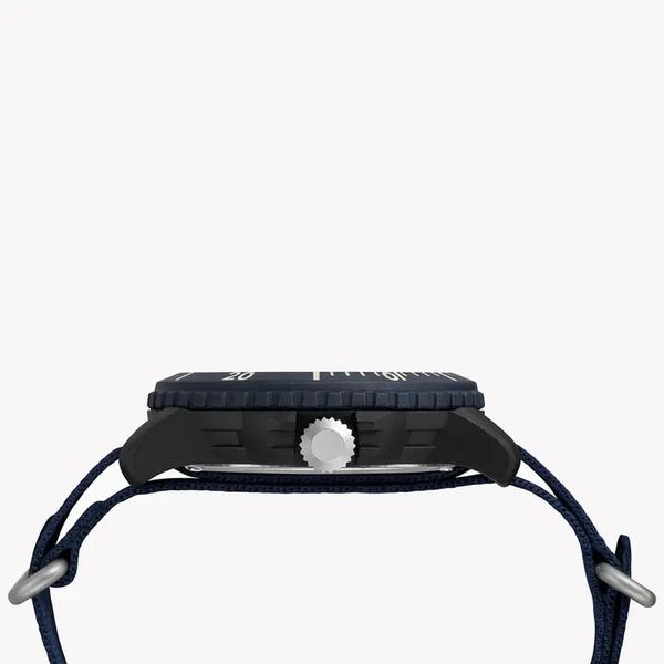 Timex Men's Blue Resin Watch, Blue Fabric Band | Tw4b14300 by i-watch
