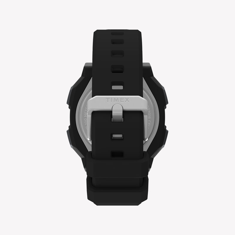 TIMEX Men's Black PC+GF, Black Silicone | TW4B34400