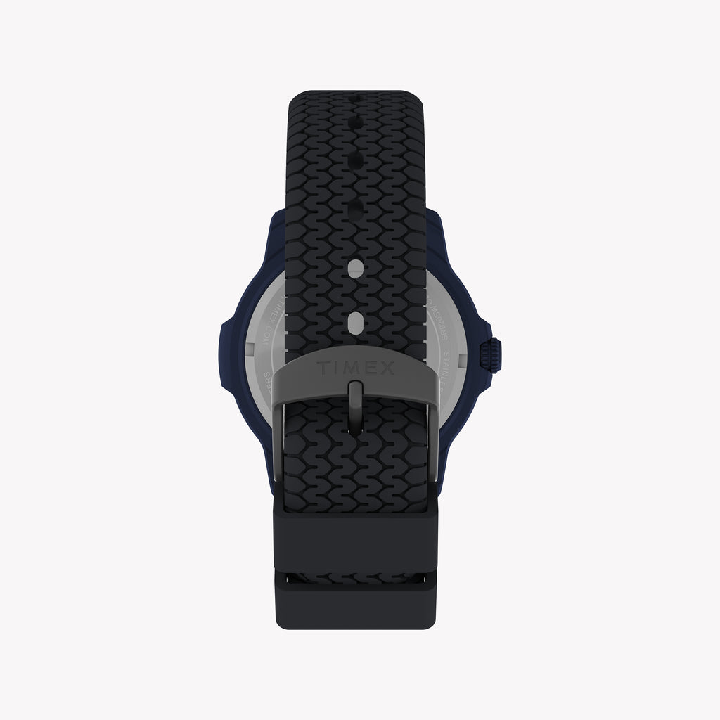 Timber Aluminum Blue Dial Silicone Strap Watch TW4B34600 | Stylish & Durable