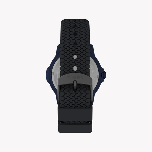 Timber Aluminum Blue Dial Silicone Strap Watch TW4B34600 | Stylish & Durable