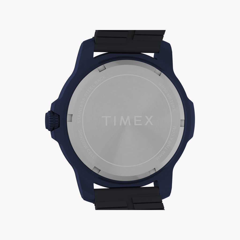 Timber Aluminum Blue Dial Silicone Strap Watch TW4B34600 | Stylish & Durable
