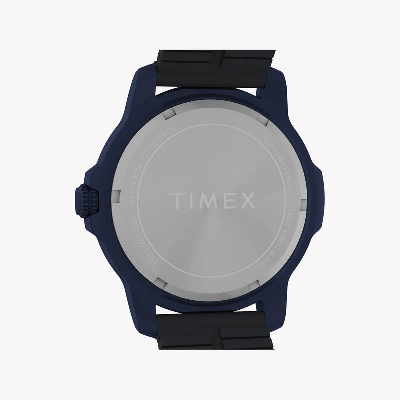 Timber Aluminum Blue Dial Silicone Strap Watch TW4B34600 | Stylish & Durable by i-watch