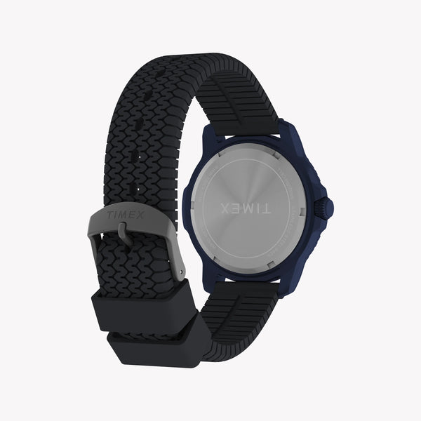 Timber Aluminum Blue Dial Silicone Strap Watch TW4B34600 | Stylish & Durable