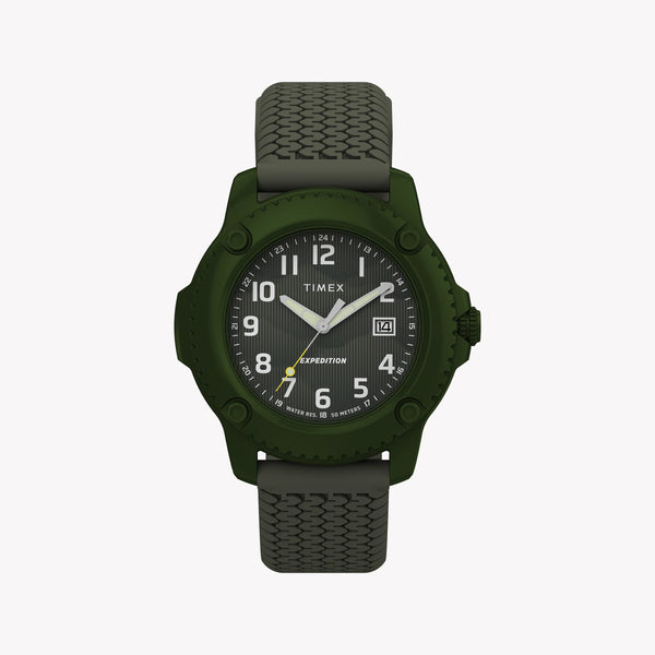 Timber Aluminum Case Green Dial Silicone Strap TW4B34700 Watch | Sporty & Lightweight