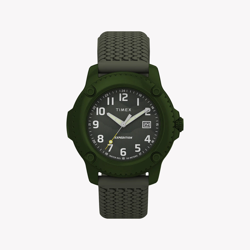 Timber Aluminum Case Green Dial Silicone Strap TW4B34700 Watch | Sporty & Lightweight by i-watch