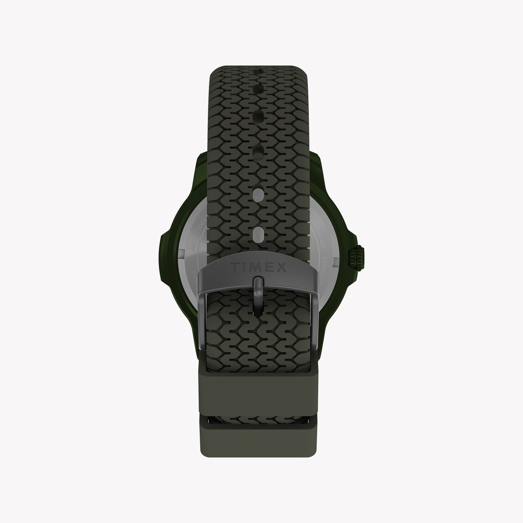 Timber Aluminum Case Green Dial Silicone Strap TW4B34700 Watch | Sporty & Lightweight
