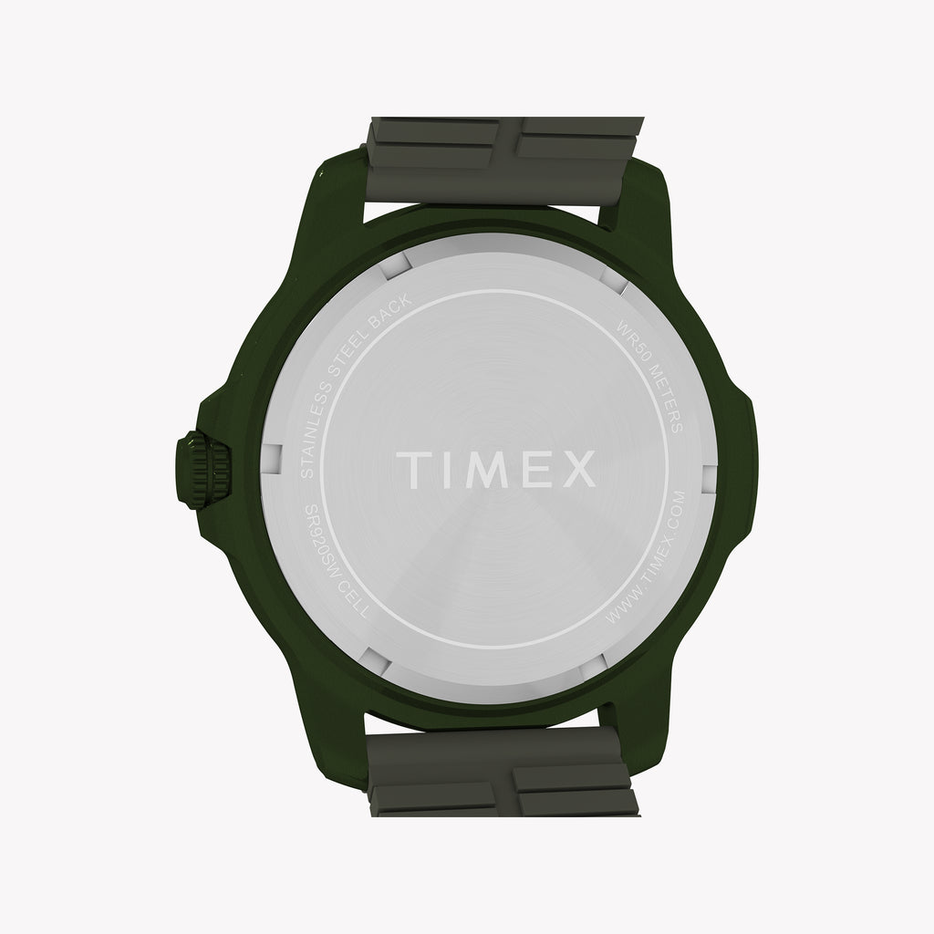Timber Aluminum Case Green Dial Silicone Strap TW4B34700 Watch | Sporty & Lightweight
