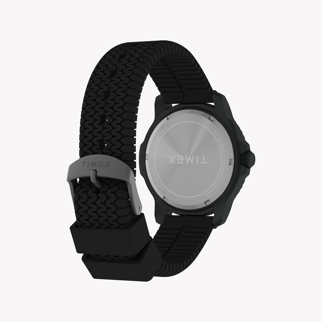 Timber Aluminum Case Black Dial Silicone Strap Watch TW4B34800