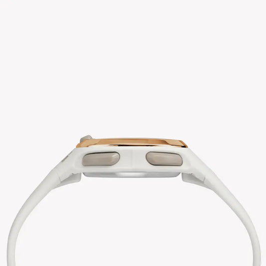 TIMEX IRONMAN TRANSIT T10 – Unisex-Digitaluhr mit langlebigem weißen Harzband und Wasserbeständigkeit