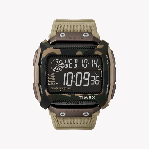 Timex Men's Tan Resin Watch, Digital Dial | Tw5m20600 by i-watch