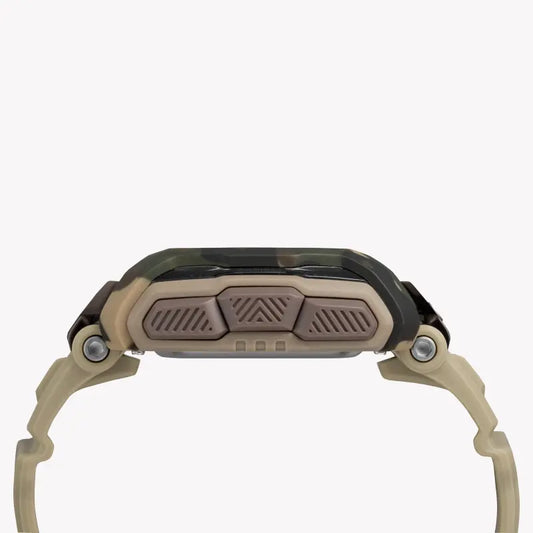 TIMEX Digital Command TW5M20600 – Robuste Herrenuhr aus hellbraunem Kunstharz mit Stoßfestigkeit und INDIGLO-Zifferblatt