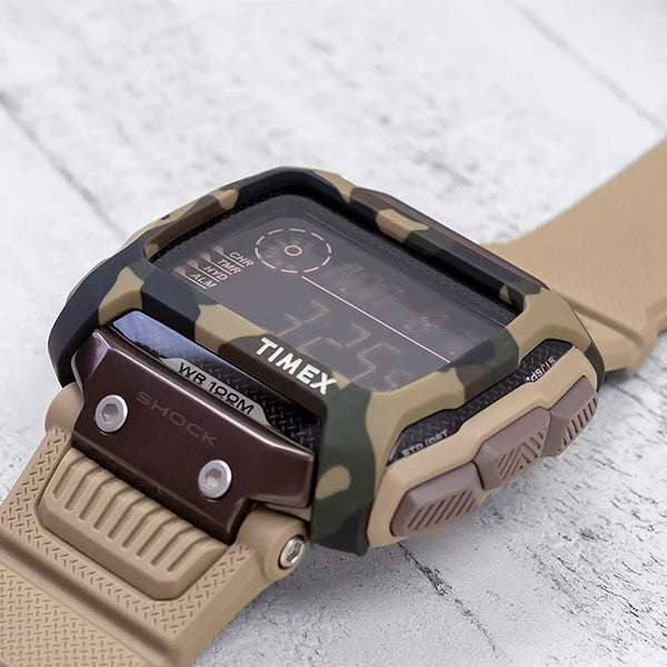 Timex Men's Tan Resin Watch, Digital Dial | Tw5m20600 by i-watch