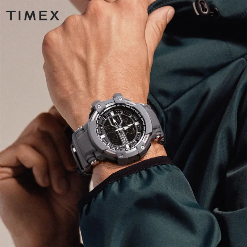 Timex Men's Gray Resin Watch, Digital Dial Tw5m22600 – i-Watch