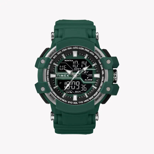Timex Men's Green Resin Watch, Digital Dial | Tw5m22800 by i-watch