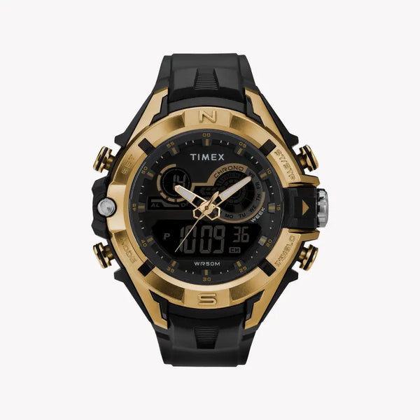 Timex Tw5m23100 Dgtl Lifestyle - Black Resin Men's Watch With Digital Dial & Indiglo Light by i-watch
