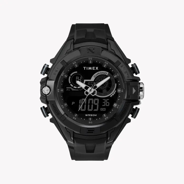 Timex Men's Black Resin Watch, Digital Dial | TW5M23300