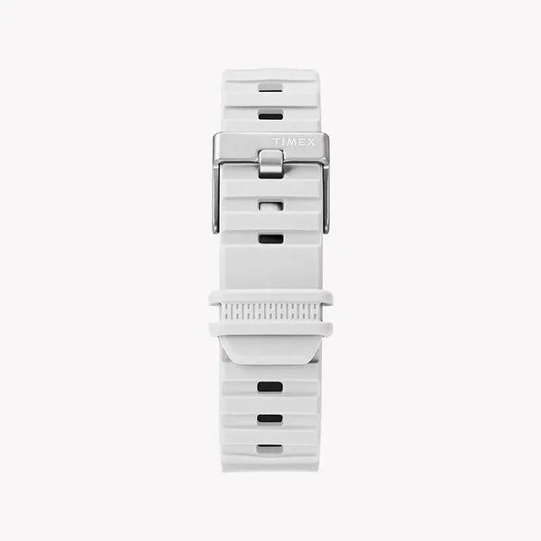 Timex Men's White Silicone Digital Watch, Resin Case | Tw5m26400