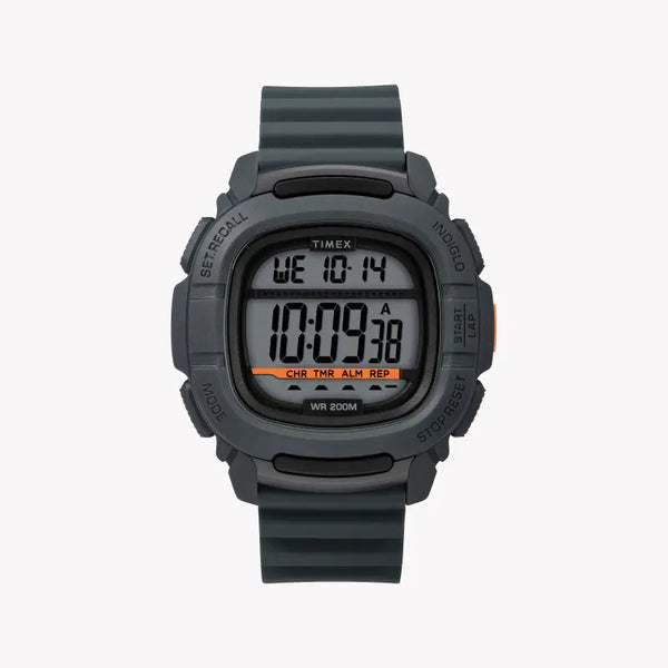 Timex Men's Gray Silicone Watch, Digital Dial | Tw5m26700