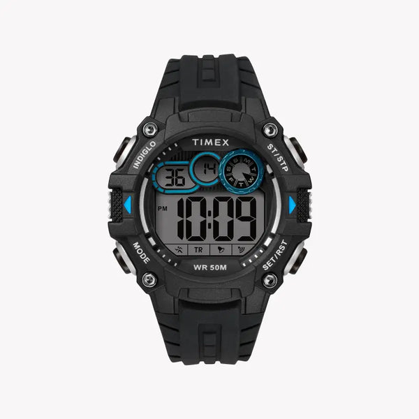 Timex Men's Black Silicone Watch, Digital Dial | Tw5m27300 by i-watch