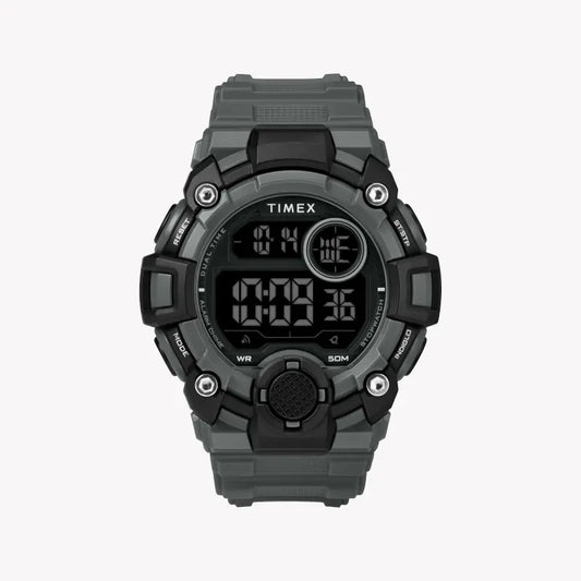 Timex Men's Gray Resin Watch, Digital Dial | Tw5m27500