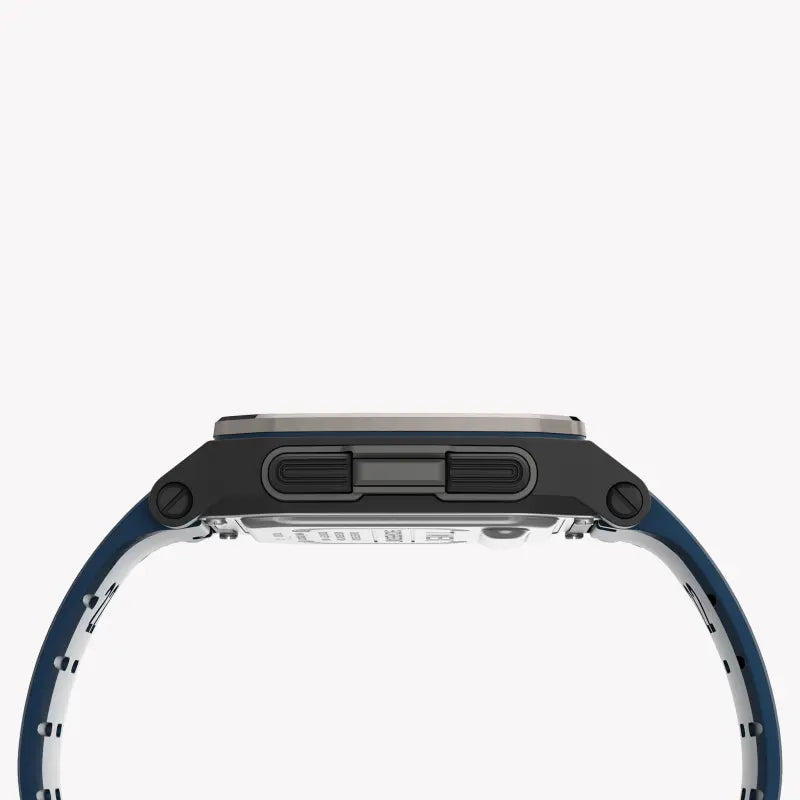Timex Men's Blue Silicone Watch, Digital Dial | Tw5m28800