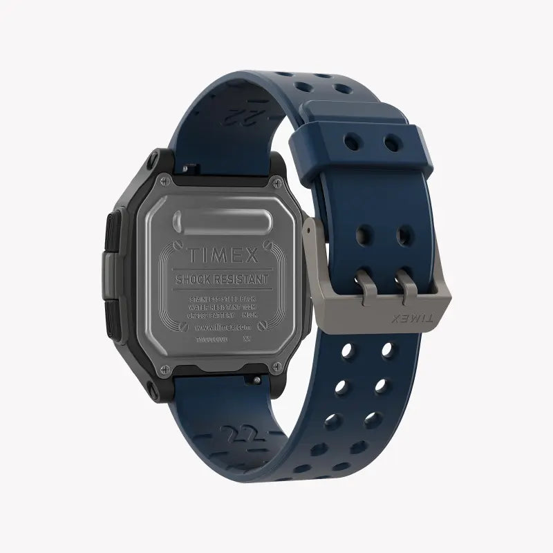 Timex Men's Blue Silicone Watch, Digital Dial | Tw5m28800