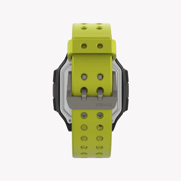 Timex Men's Green Silicone Watch, Digital Dial | Tw5m28900