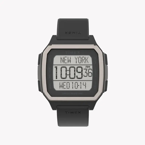 Timex Men's Black Silicone Watch, Digital Dial | Tw5m29000 by i-watch