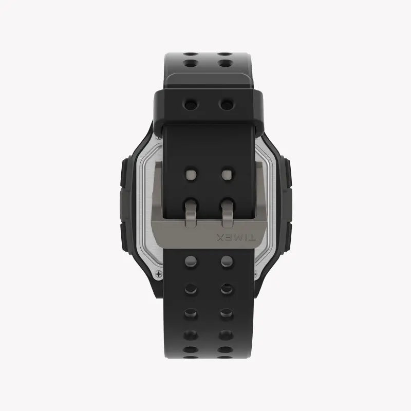 Timex TW5M29000 Digital Command Urban – Strapazierfähige Herrenuhr aus schwarzem Silikon und Kunstharz