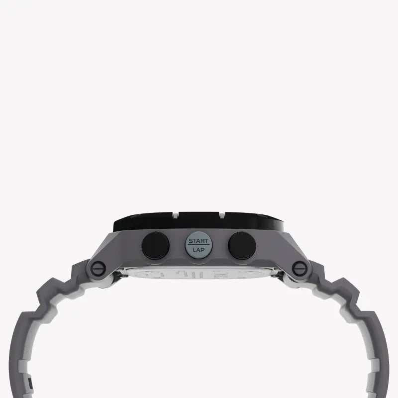 TIMEX DIGITAL COMMAND TW5M35300 – Unisex-Uhr mit grauem Silikon und Indiglo-Nachtlicht