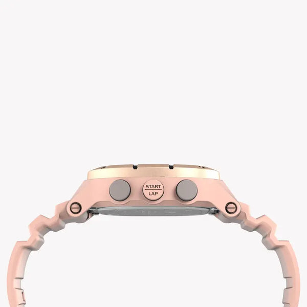 Timex Unisex Pink Silicone Watch, Digital Dial | Tw5m35700 by i-watch