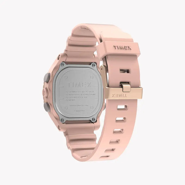 Timex Unisex Pink Silicone Watch, Digital Dial | Tw5m35700 by i-watch