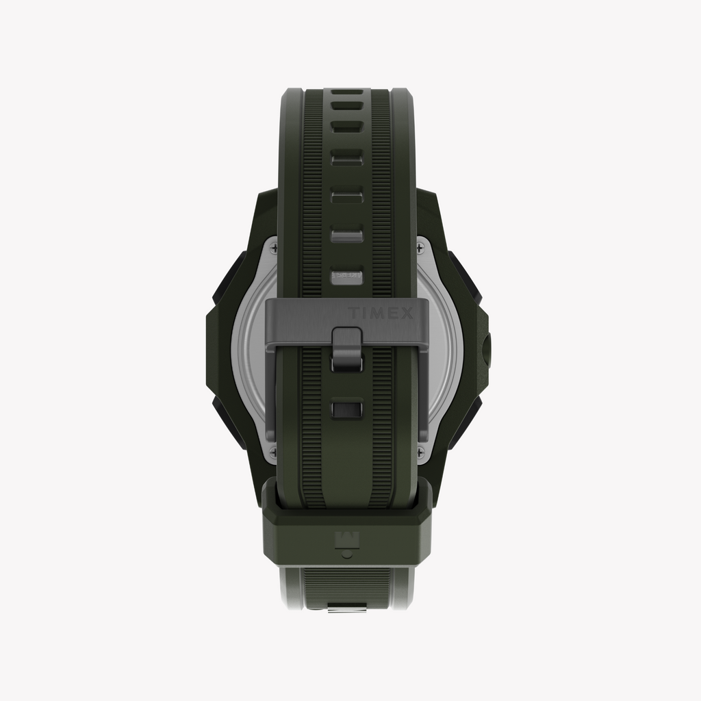 Timex Men's Resin/Black, Rubber/Green | Tw5m58000