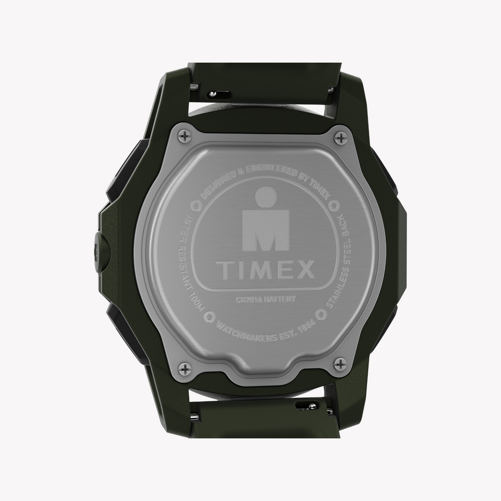 Timex Men's Resin/Black, Rubber/Green | Tw5m58000
