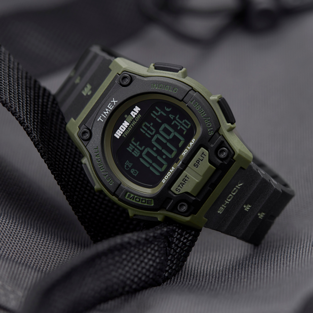 Timex Men's Green/Black Resin Watch | Model Tw5m64900