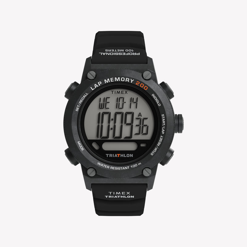 TIMEX Men's Black Digital, Black Silicone | TW5M66900