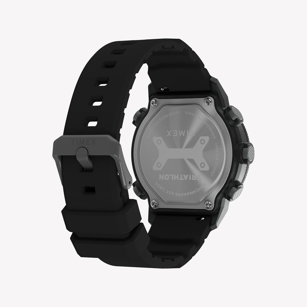 TIMEX Men's Black Digital, Black Silicone | TW5M66900
