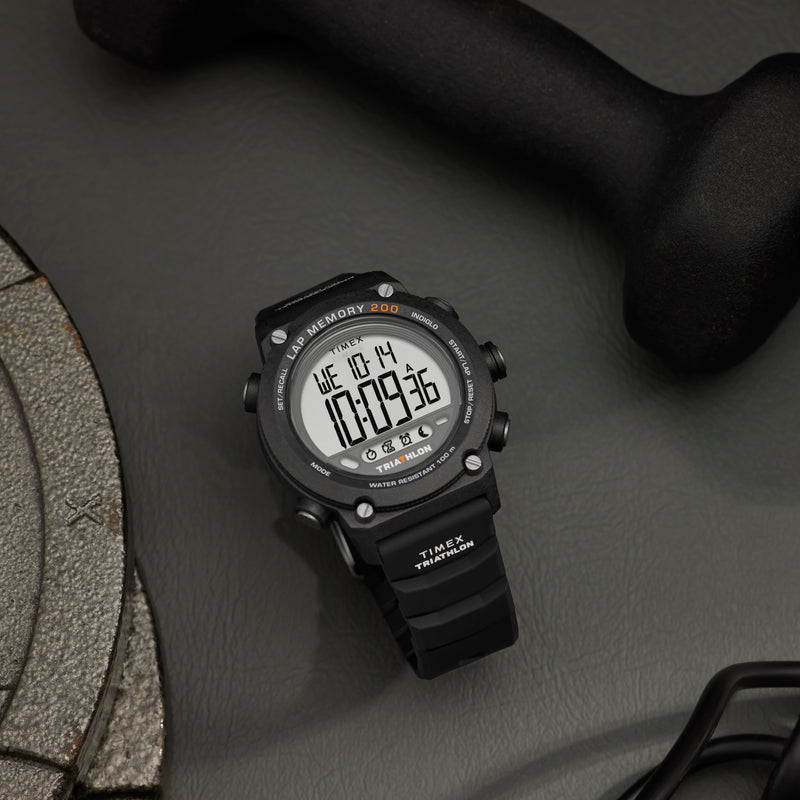 TIMEX Men's Black Digital, Black Silicone | TW5M66900