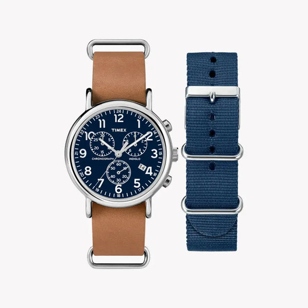 Timex Women's Watch With Silver Brass Case And Tan Leather Band by i-watch
