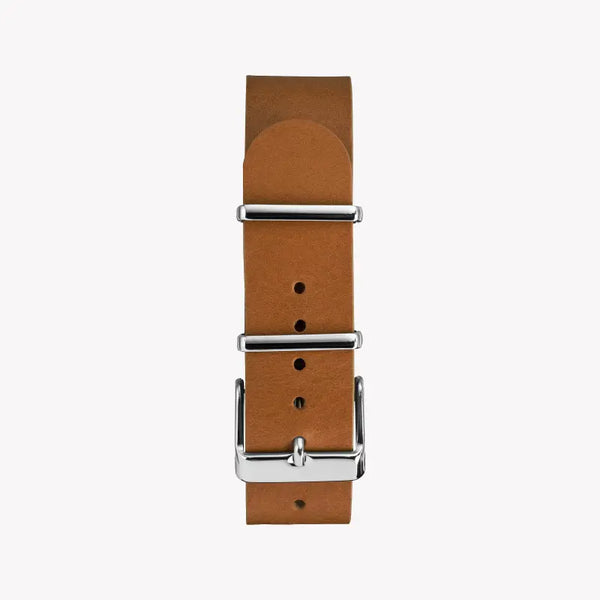 Timex Women's Watch With Silver Brass Case And Tan Leather Band by i-watch