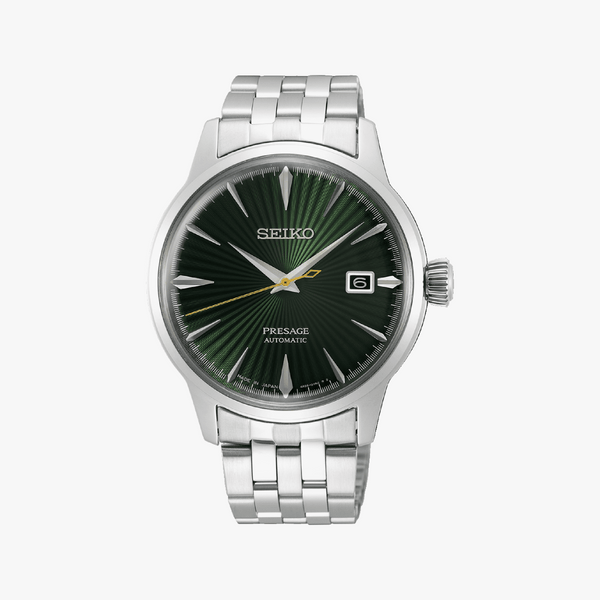 Seiko Men's Silver Watch, Dark Green Dial | Srpe15j1 by i-watch
