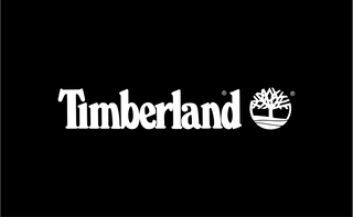 Timberland logo on black bg