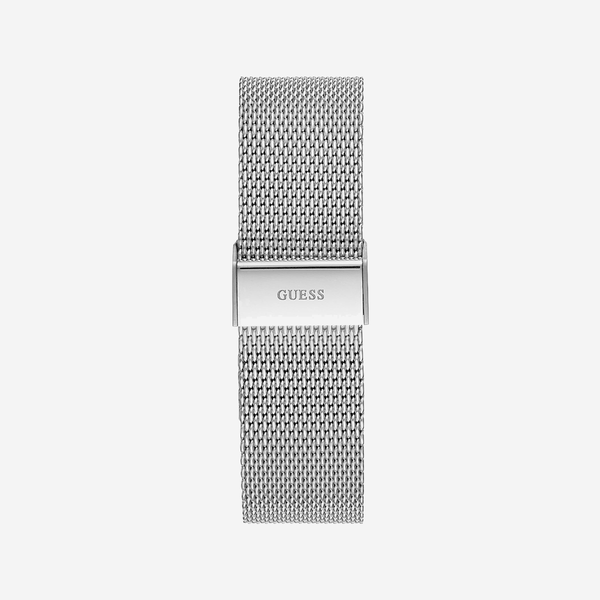 Guess Men's Silver Stainless Steel Watch, Black Dial | W1310g1 by i-watch