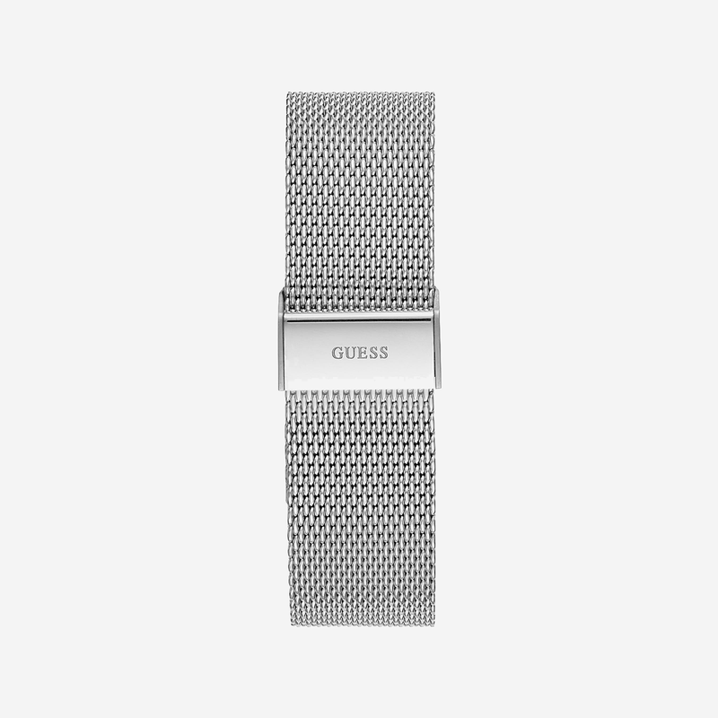 Guess Men's Silver Stainless Steel Watch, Black Dial | W1310g1 by i-watch