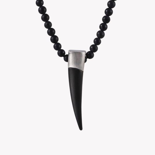Zink Men's Stainless Steel Necklace - Black | Zjpd024-B
