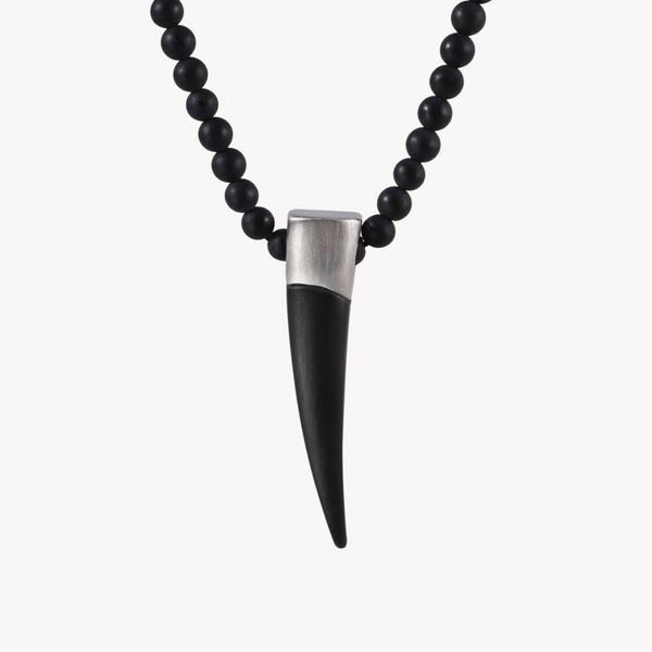 Zink Men's Stainless Steel Necklace - Black | Zjpd024-B